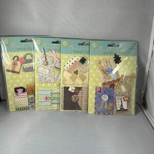 Brenda Walton Memory Pockets Scrapbooking Embellishments Set Of 4 Packs